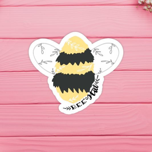 Bee Still Sticker