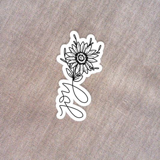 Joy Flower Sticker
