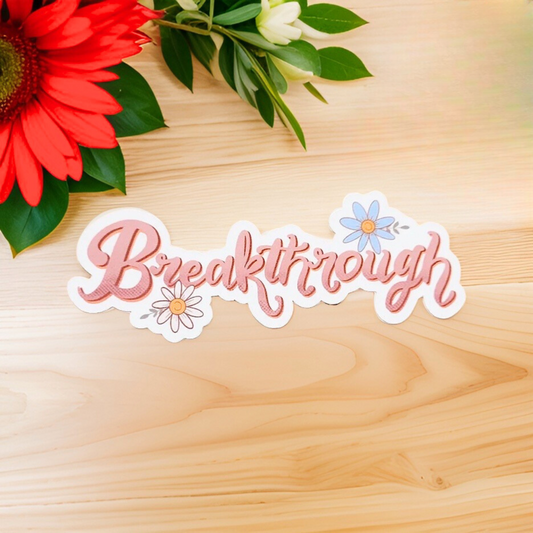 Breakthrough Floral Sticker
