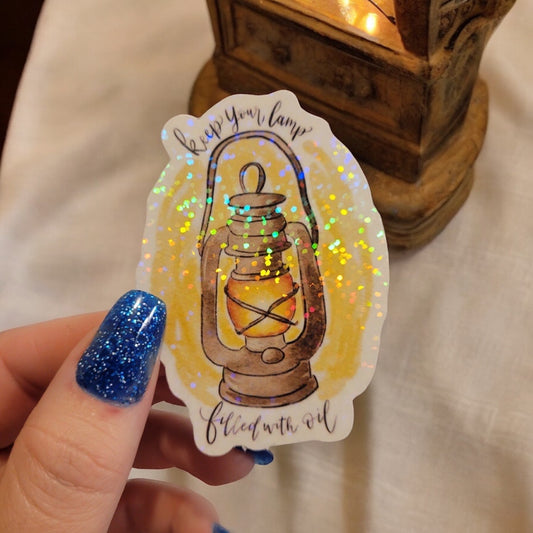 Holographic Bride of Christ Lamp Sticker