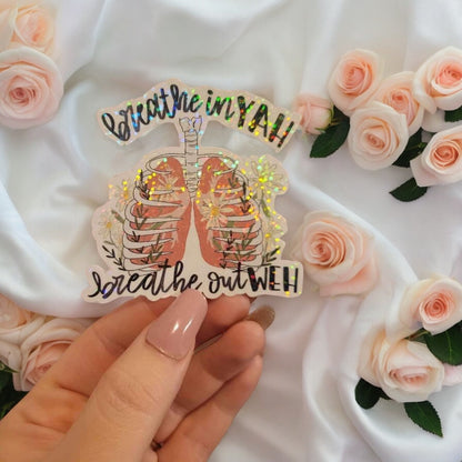 Holographic Breathe Yahweh Sticker