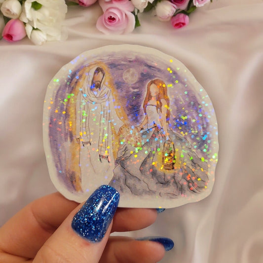 Holographic Bride of Christ Sticker