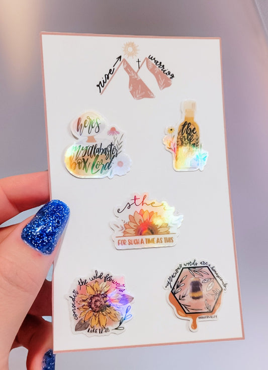 Holographic Anointing 5pk Mini Stickers