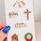 Holographic Happy Birthday Jesus 5pk Mini Stickers