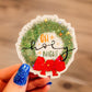 Holographic Oh Holy Night Wreath Sticker