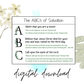 ABC's of Salvation Card for Men Digital Download