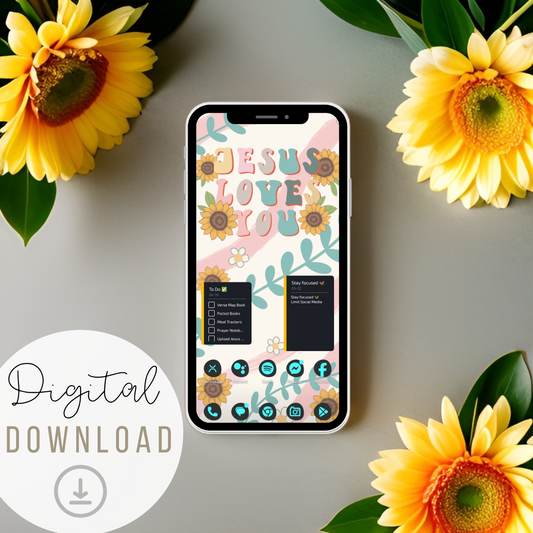 Jesus Loves You Phone Background Digital Download