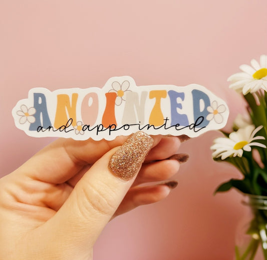 Anointed & Appointed Floral Sticker