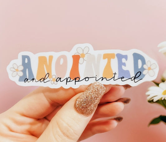 Anointed & Appointed Floral Sticker