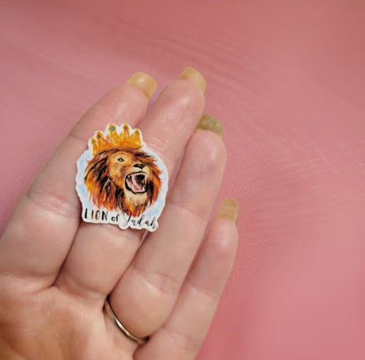 King Lion of Judah Mini Sticker