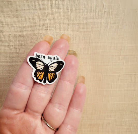 Born Again Butterfly Mini Sticker