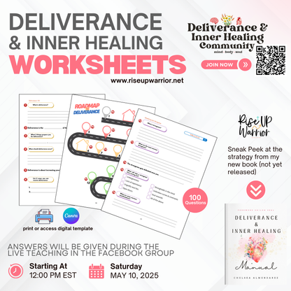 Deliverance & Inner Healing Worksheets Digital Download