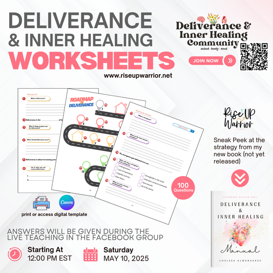 Deliverance & Inner Healing Worksheets Digital Download