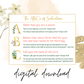 ABC's of Salvation Card for Women Digital Download