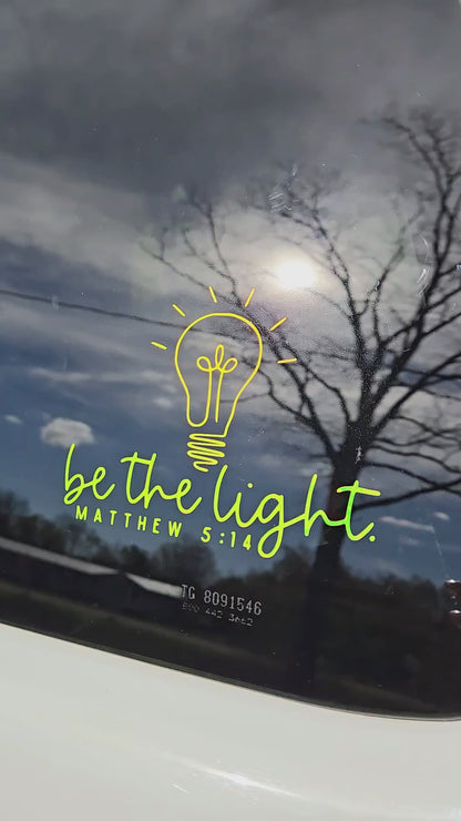 Be the Light Car Sticker