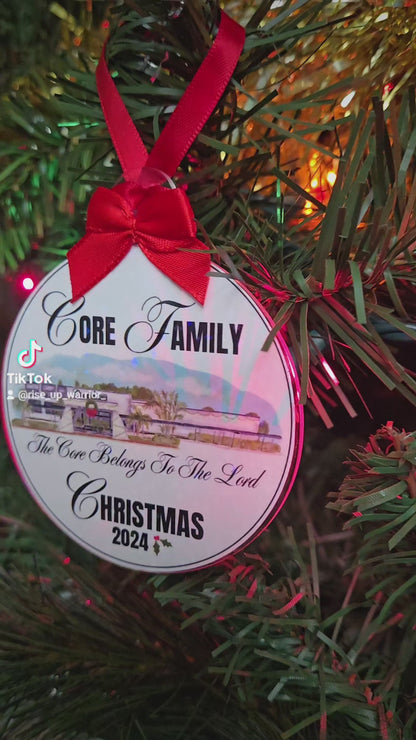 Core Family Christmas 2024 Ornament Card + Mini Sticker