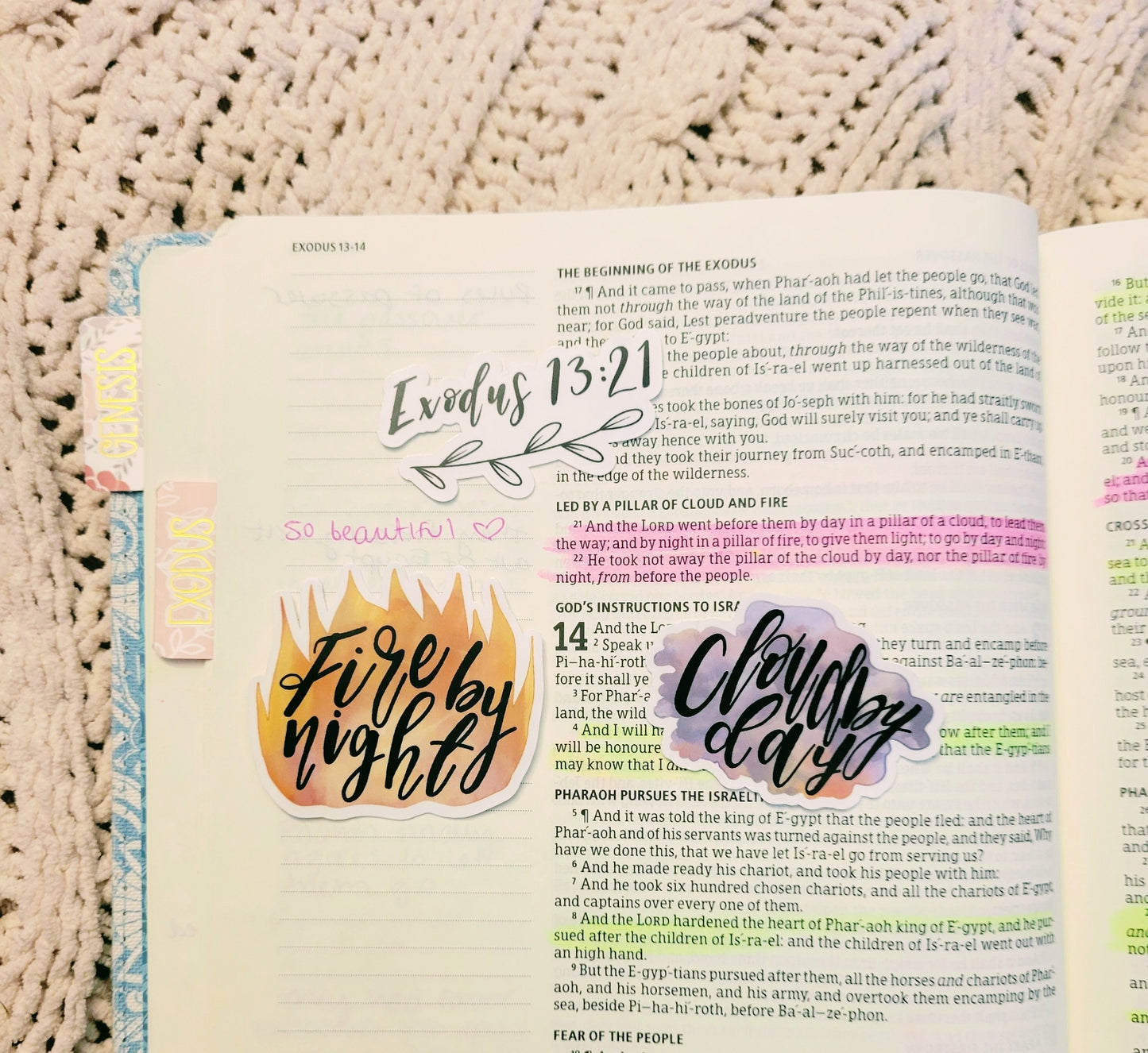 Exodus 13:21 3pk Small Stickers