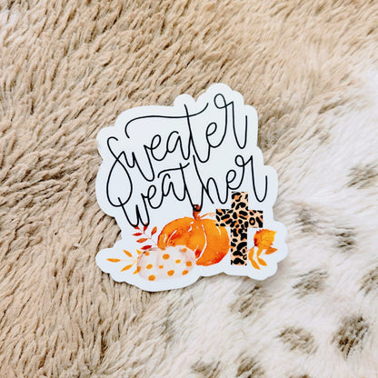 Sweater Weather Fall Sticker