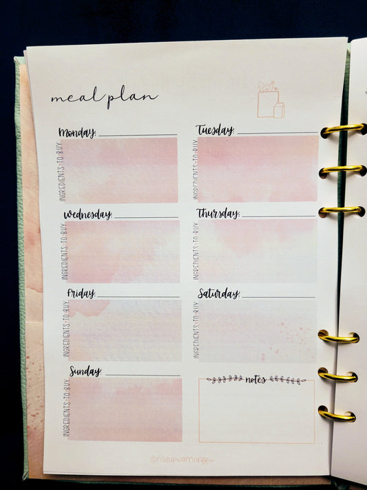 Meal Plan Planner Refill