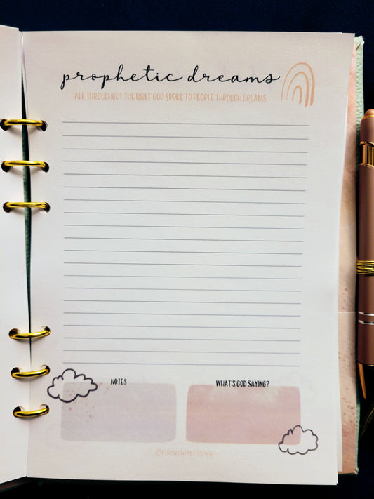 Prophetic Dreams Planner Refill