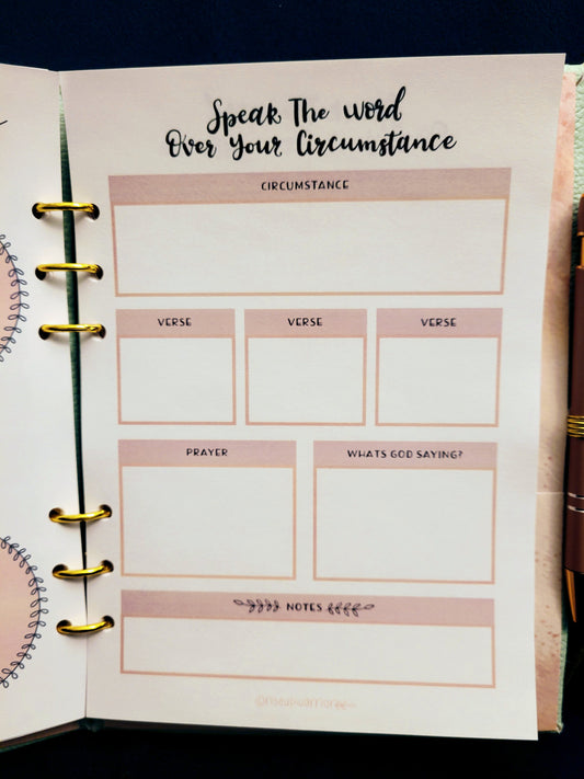 Speak The Word Over Your Circumstance Planner Refill