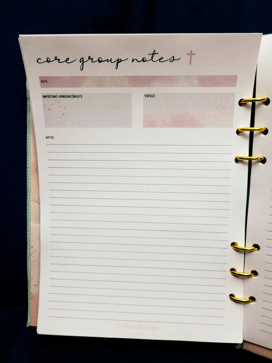 Core Group Notes Planner Refill