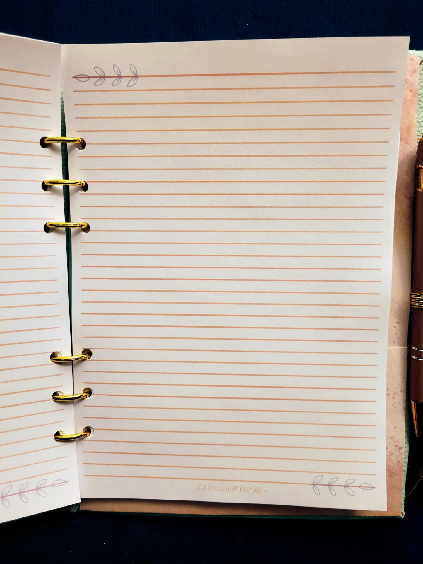 Lined Paper Planner Refill